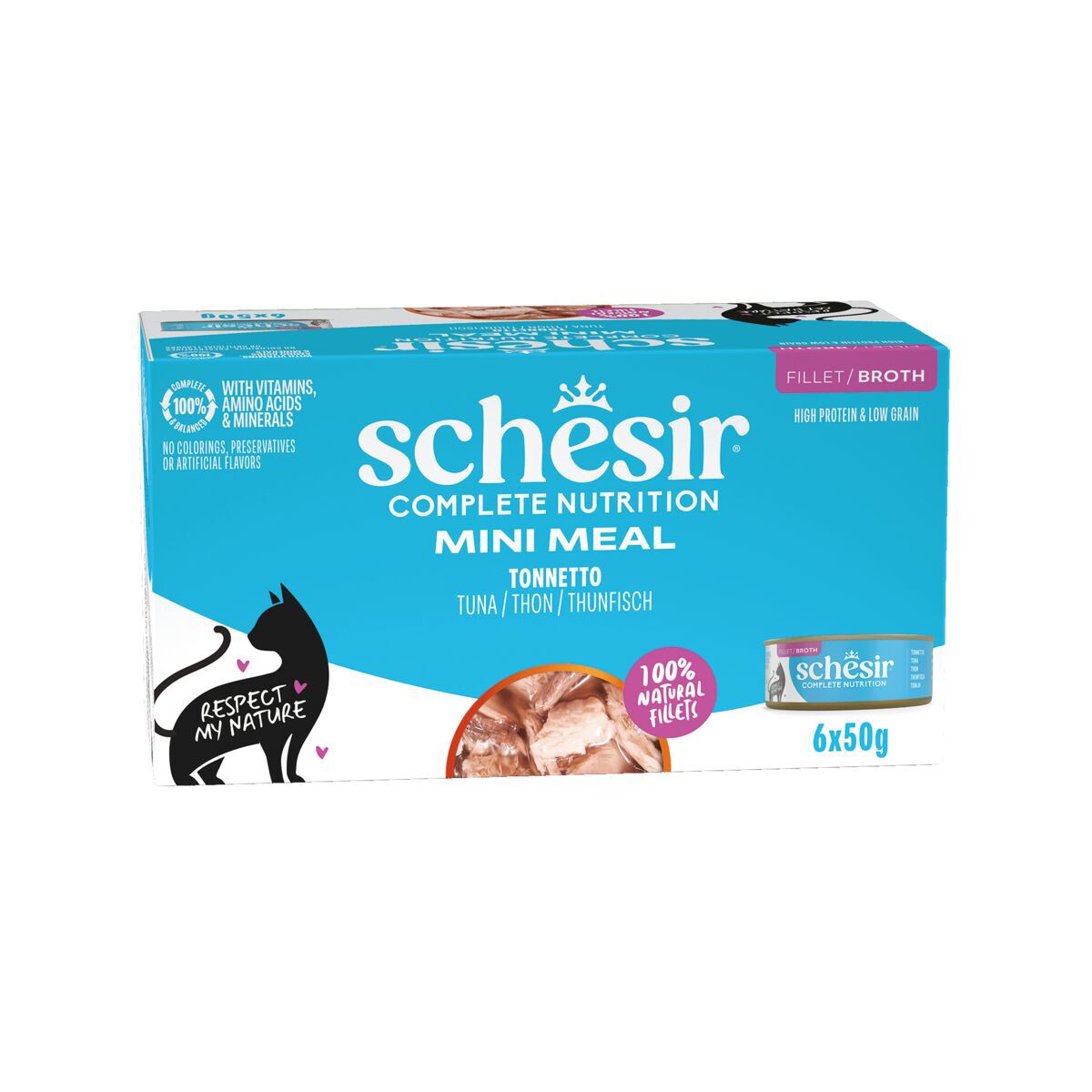 Schesir Ocean Natural Tuna Wholefood Multipack 6x50 g